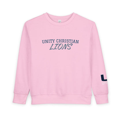 Unity Christian Lions Toddler Sweatshirt - Kids School Spirit Crewneck