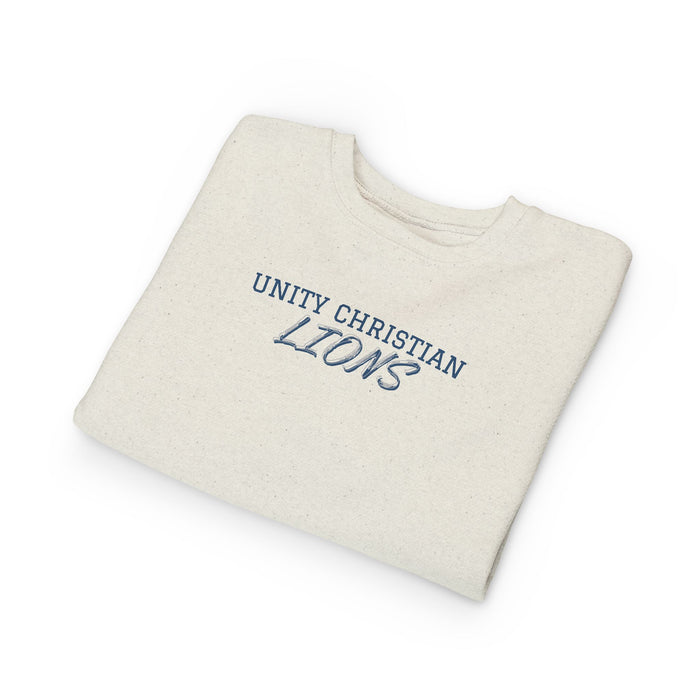 Unity Christian Lions Toddler Sweatshirt - Kids School Spirit Crewneck