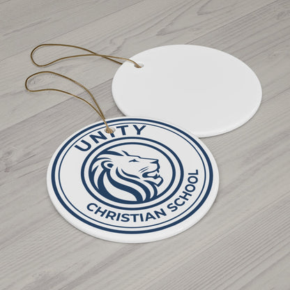 Unity Christian School Ceramic Ornament - Holiday Decorations