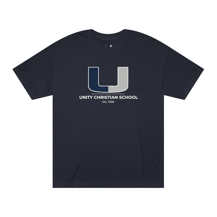 Unity Christian School Logo Tee — U Letter Campus Shirt
