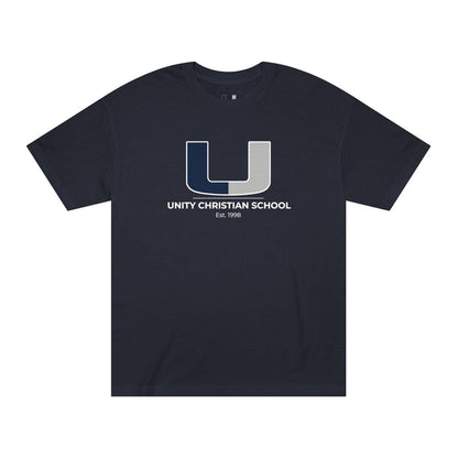 Unity Christian School Logo Tee — U Letter Campus Shirt