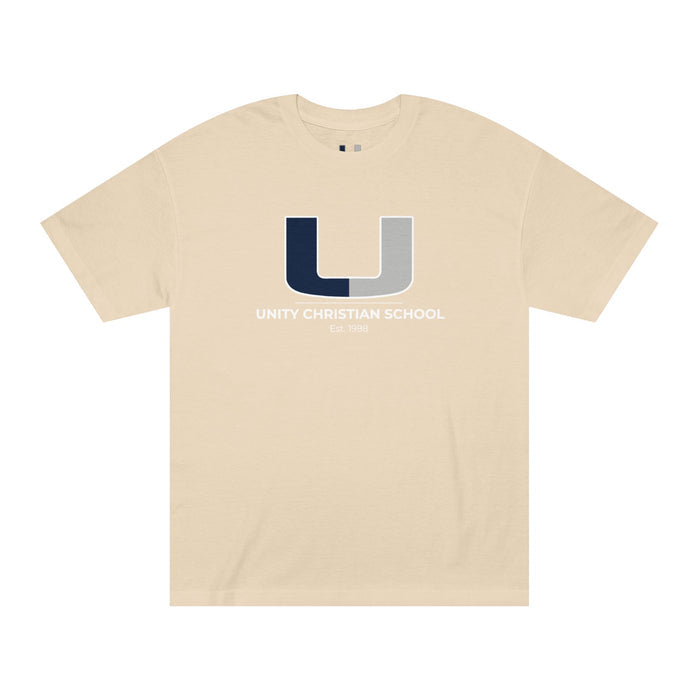 Unity Christian School Logo Tee — U Letter Campus Shirt
