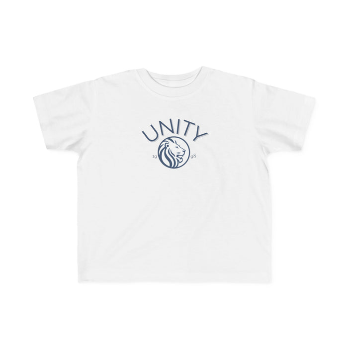 Unity Lion Toddler Tee — Kids Graphic T‑Shirt with 'UNITY' Crest