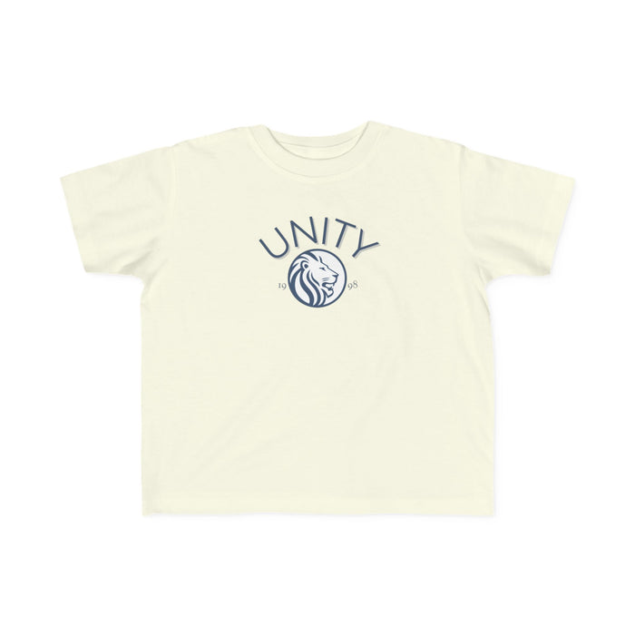 Unity Lion Toddler Tee — Kids Graphic T‑Shirt with 'UNITY' Crest