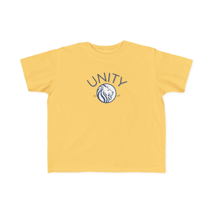 Unity Lion Toddler Tee — Kids Graphic T‑Shirt with 'UNITY' Crest