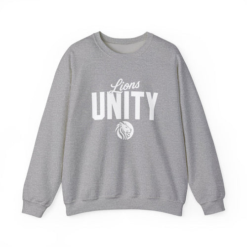 Unity Lions Crewneck Sweatshirt — 'Lions Unity' School Spirit Pullover