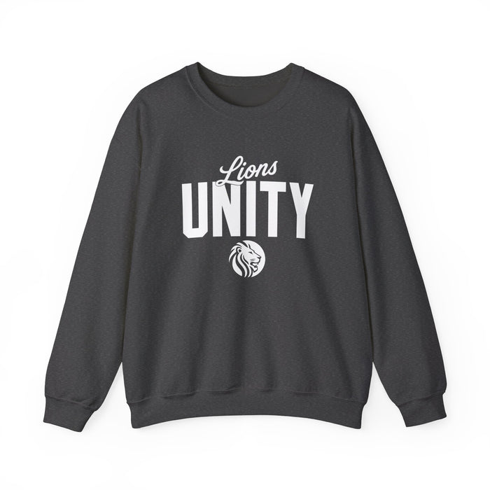 Unity Lions Crewneck Sweatshirt — 'Lions Unity' School Spirit Pullover