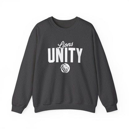 Unity Lions Crewneck Sweatshirt — 'Lions Unity' School Spirit Pullover