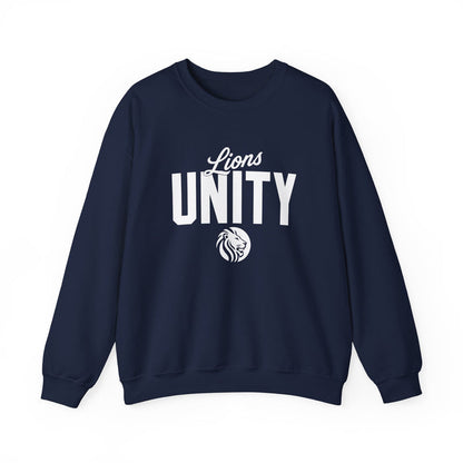 Unity Lions Crewneck Sweatshirt — 'Lions Unity' School Spirit Pullover