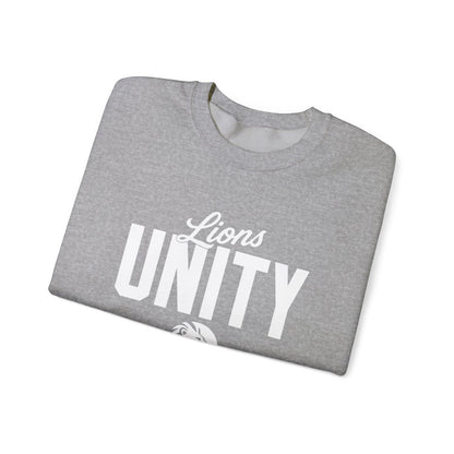 Unity Lions Crewneck Sweatshirt — 'Lions Unity' School Spirit Pullover