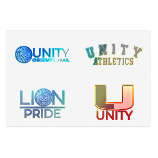 Unity School Logo Sticker Pack — 10pc Lion Pride & Athletics Decal Set
