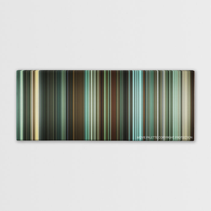 Unleashed color palette canvas print: thousands of thin vertical stripes of color