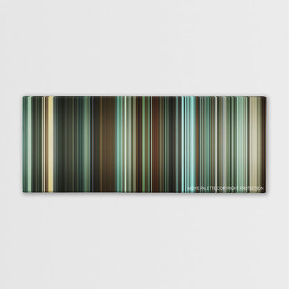 Unleashed color palette canvas print: thousands of thin vertical stripes of color