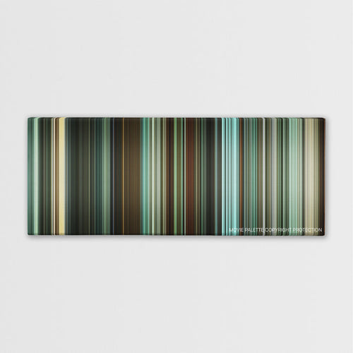 Unleashed color palette canvas print: thousands of thin vertical stripes of color