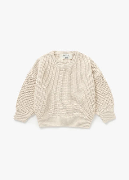 Vanilla Chunky Knit Sweater