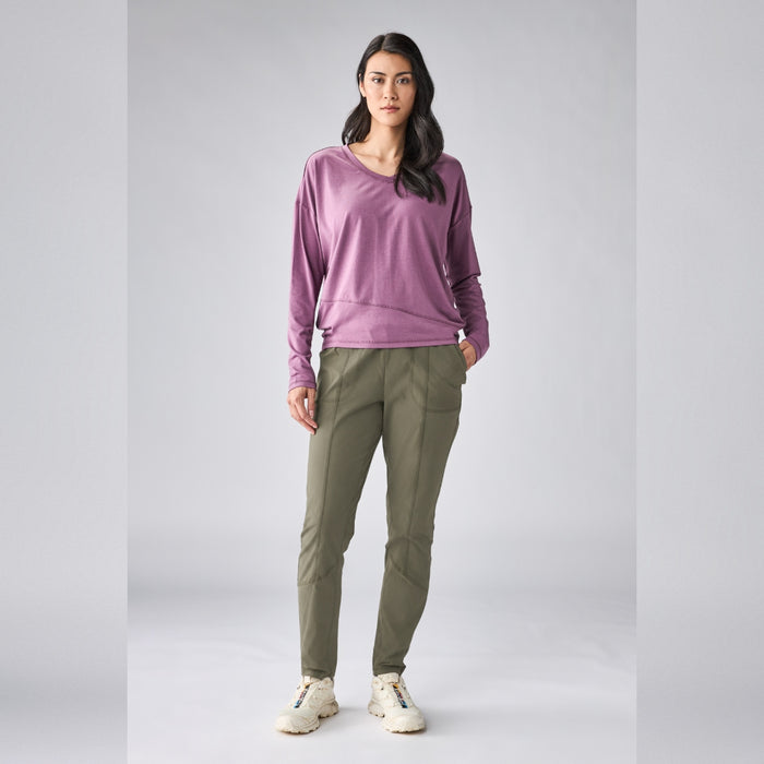 Veloz Jersey V-Neck Top