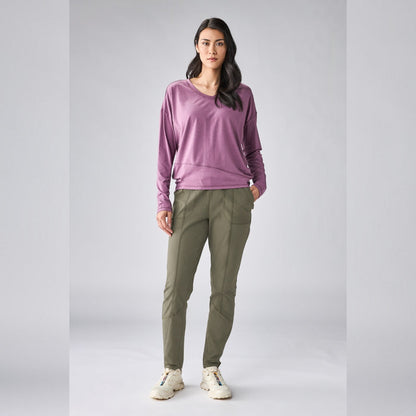 Veloz Jersey V-Neck Top