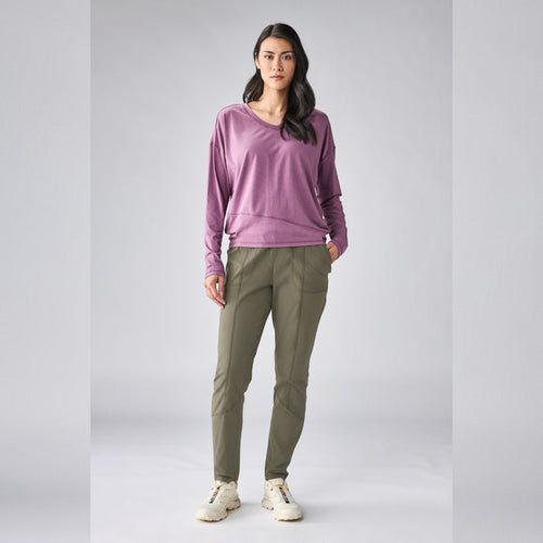 Veloz Jersey V-Neck Top