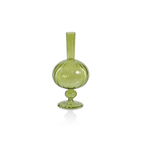 Venetian Green Glass Vase