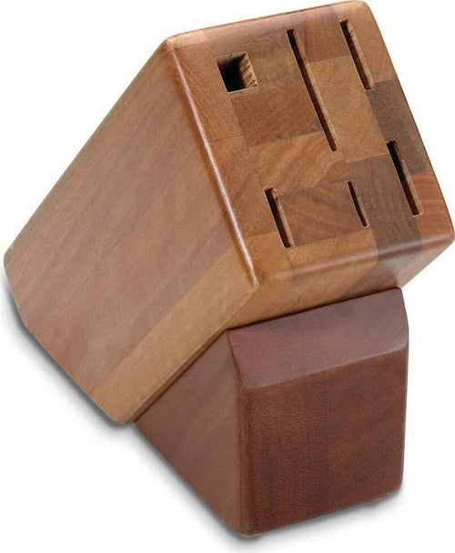 Victorinox - 6-Slot Slant Hardwood Block (Holds 5 Knives & Steel) - 7.9093.82