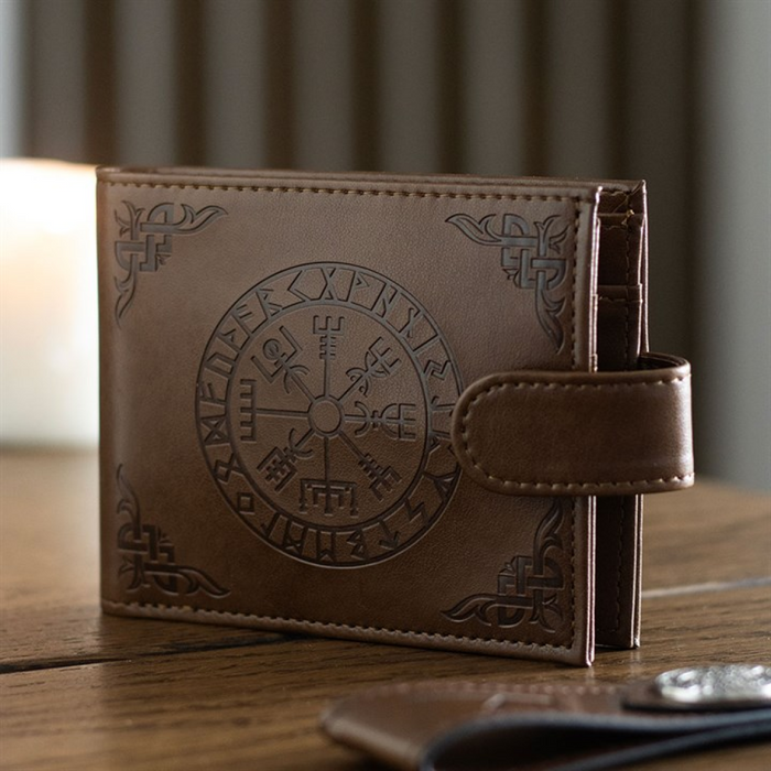 Viking Compass Faux Leather Wallet 🇬🇧