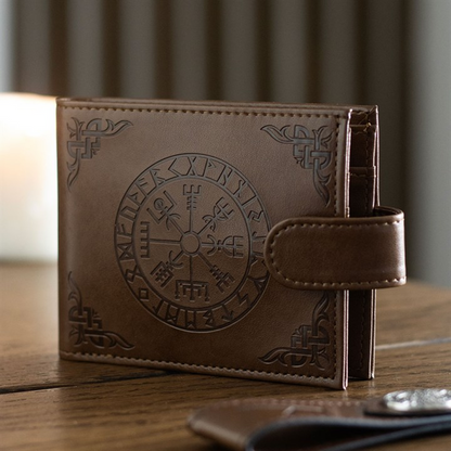 Viking Compass Faux Leather Wallet 🇬🇧
