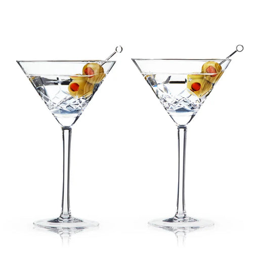 VISKI Admiral Crystal Martini Glasses - Set of 2
