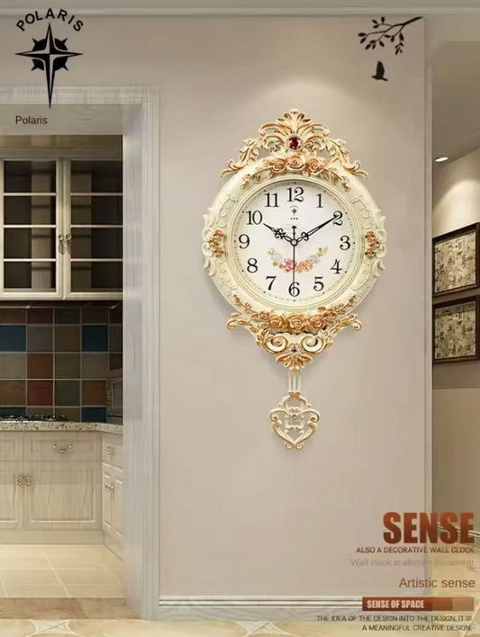 Wall clock Fashion wall watch mute living room clock Quartz clock