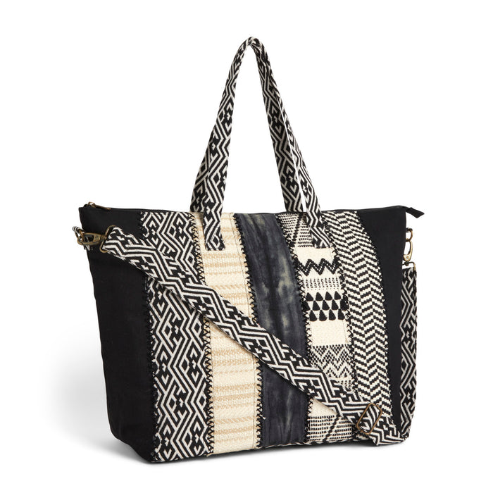 Weekender Bag Black and Cream