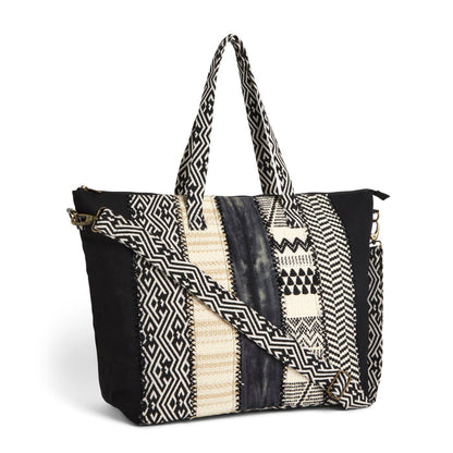 Weekender Bag Black and Cream