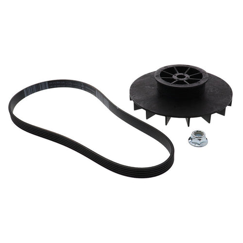 WH03X32217KIT Washer 1/2 HP Motor Pulley, Nut & Belt for GE - Snap Supply - WH01X24180-WH03X32217-