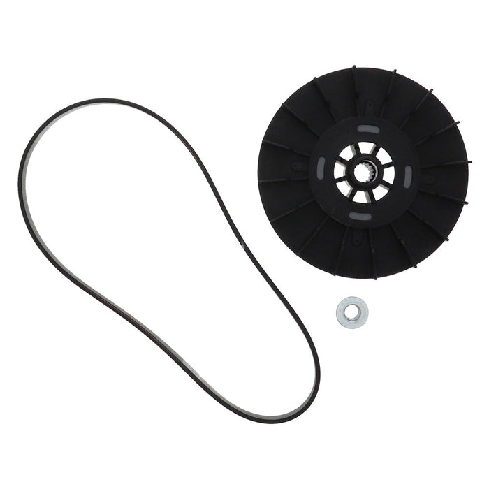 WH03X32217KIT Washer 1/2 HP Motor Pulley, Nut & Belt for GE - Snap Supply - WH01X24180-WH03X32217-