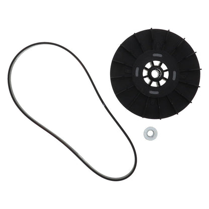 WH03X32217KIT Washer 1/2 HP Motor Pulley, Nut & Belt for GE - Snap Supply - WH01X24180-WH03X32217-