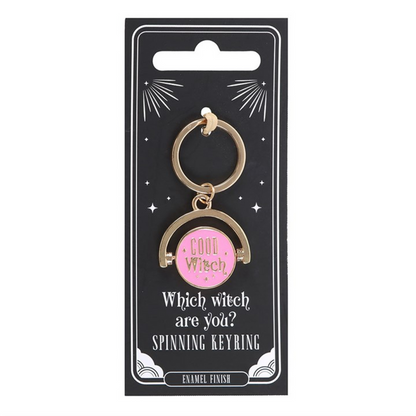 Which Witch Are You Spinning Keyring 🇬🇧