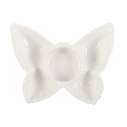 White Butterfly Tealight Candle Holder 🇬🇧