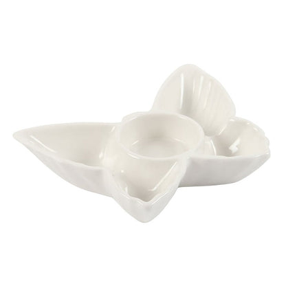 White Butterfly Tealight Candle Holder 🇬🇧