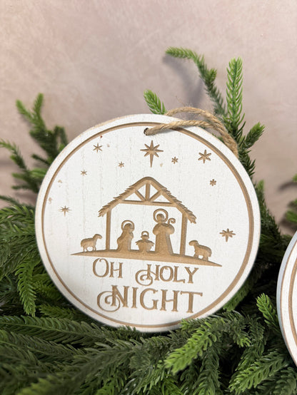 White O Holy Night Ornament -3 Styles