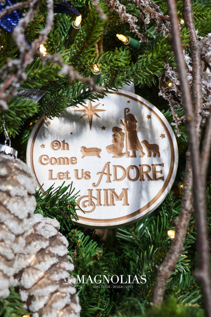 White O Holy Night Ornament -3 Styles