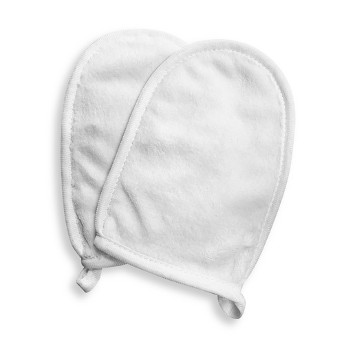 White Super Soft Microfiber Mittens (Pair)
