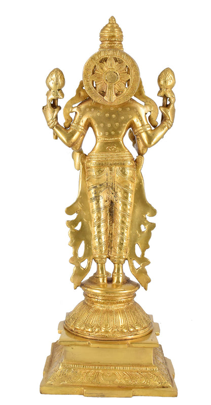 White Whale Brass Lakshmi Idol Hindu Goddess Laxmi Idol|Laxmi Statue|Laxmi Brass Idol|Laxmi Lakshmi Murti Home Office Showpiece Decor