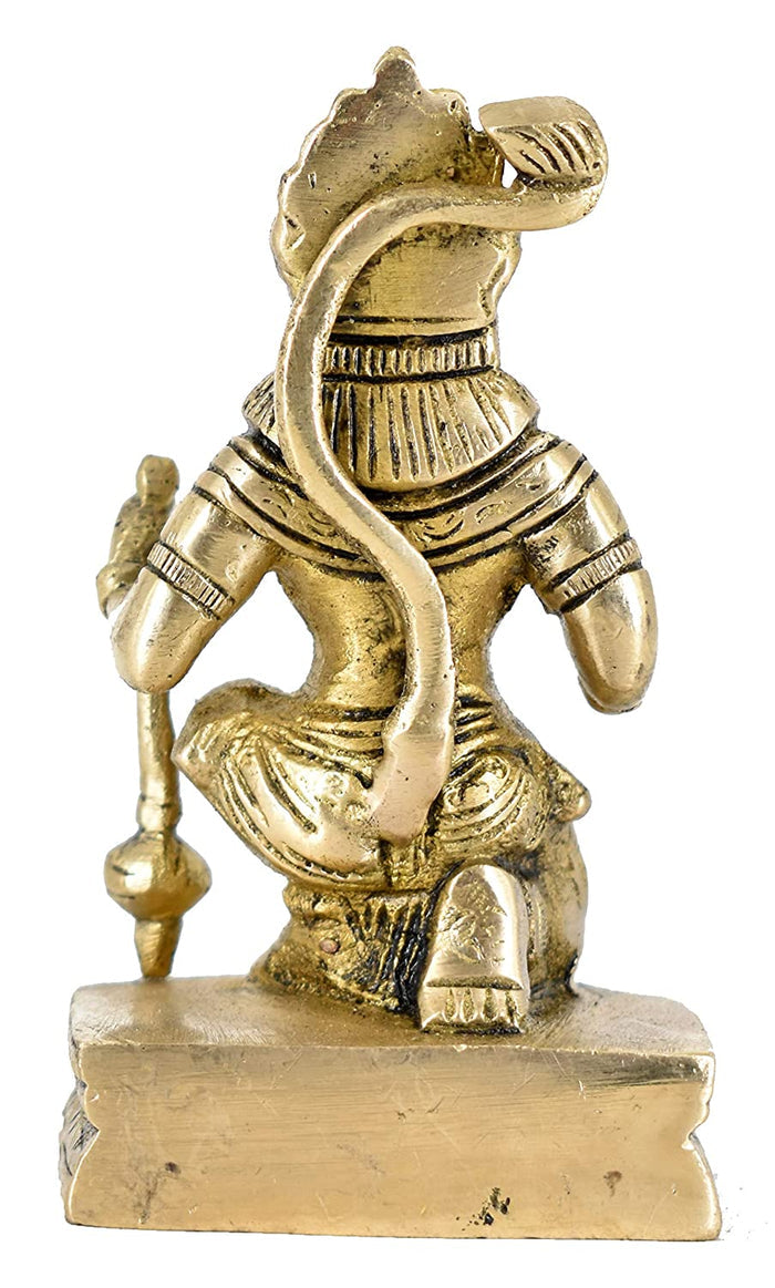 White Whale Lord Hanuman Idol Strength Monkey Figurine Bajrang bali Statue Brass Sculpture Diwali Decor Gifts