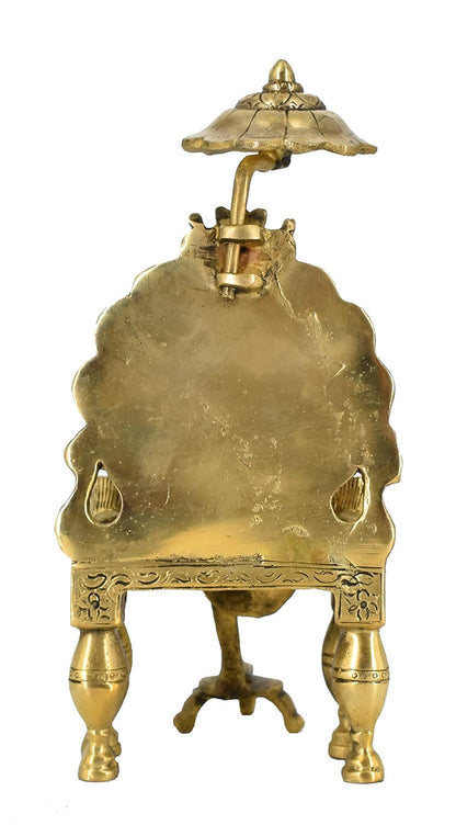 White Whale Shirdi Sai Baba Brass Statue Religious Strength Sculpture Idol