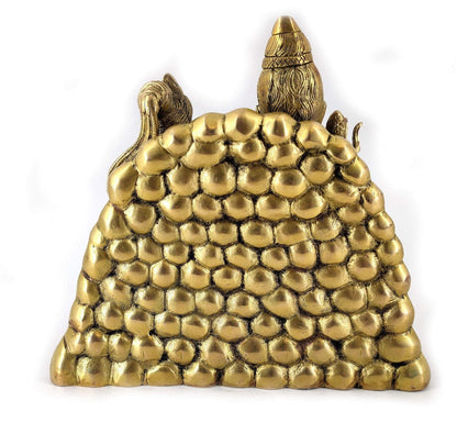 White Whale Shiva Parvati Idol Shiv Parivar Brass Murti Statue Sculpture