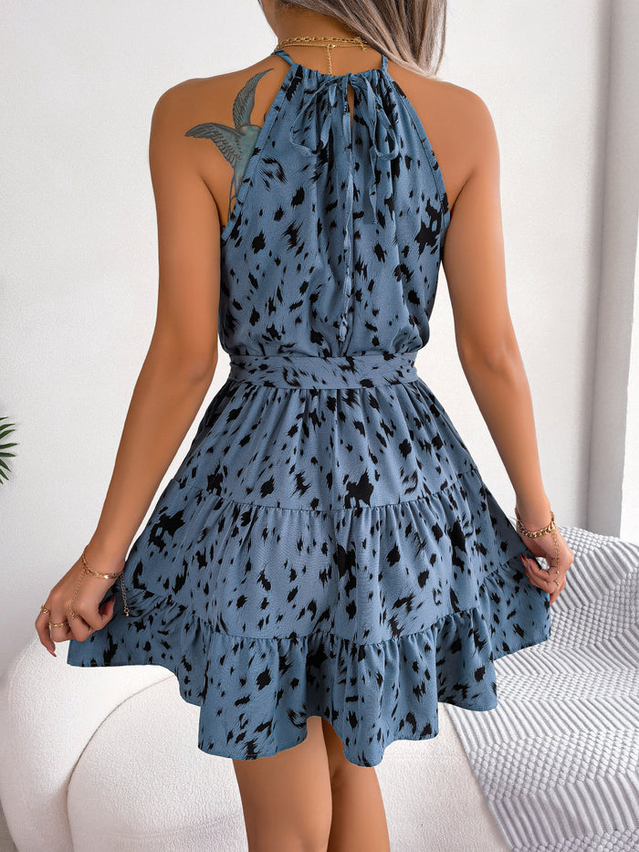 🛍️WildCharm™ Leopard Ruffle Swing Dress 🐆✨