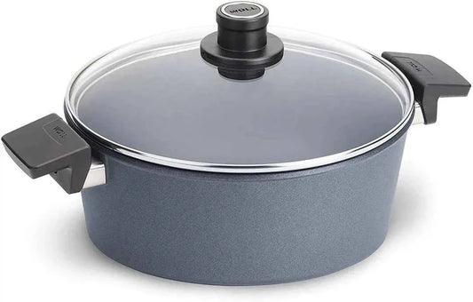 Woll - Black Diamond Lite 6.2 Qt Induction Nonstick Casserole with Lid (28 CM) - 828DPIL