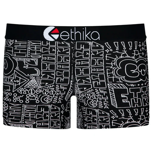 Women ETHIKA Black Book Shorts