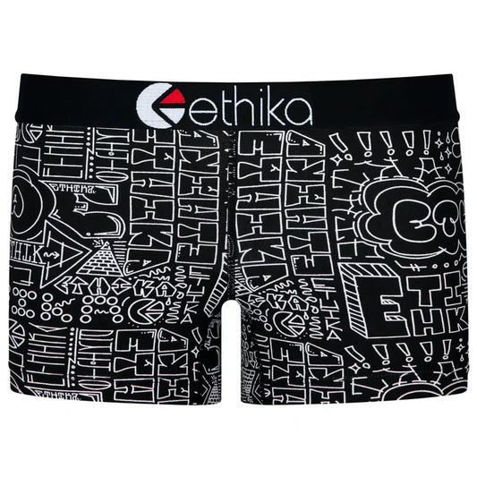 Women ETHIKA Black Book Shorts