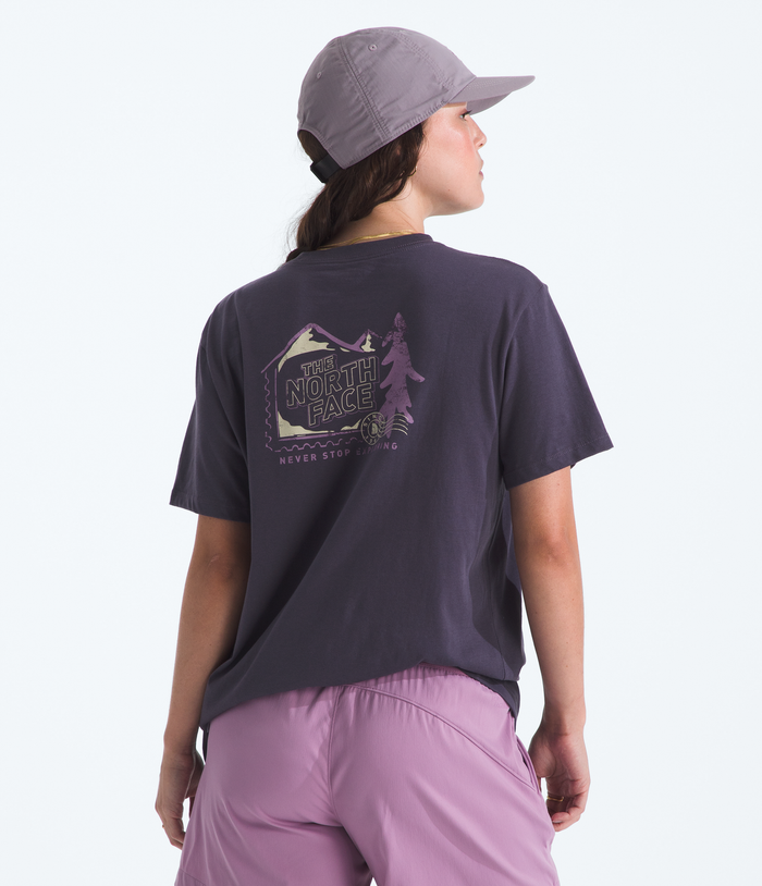 Women’s Mountain Stamps Relaxed Short-Sleeve Tee