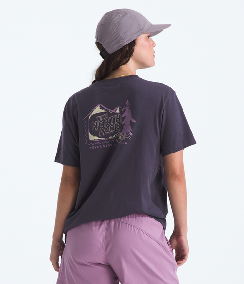 Women’s Mountain Stamps Relaxed Short-Sleeve Tee