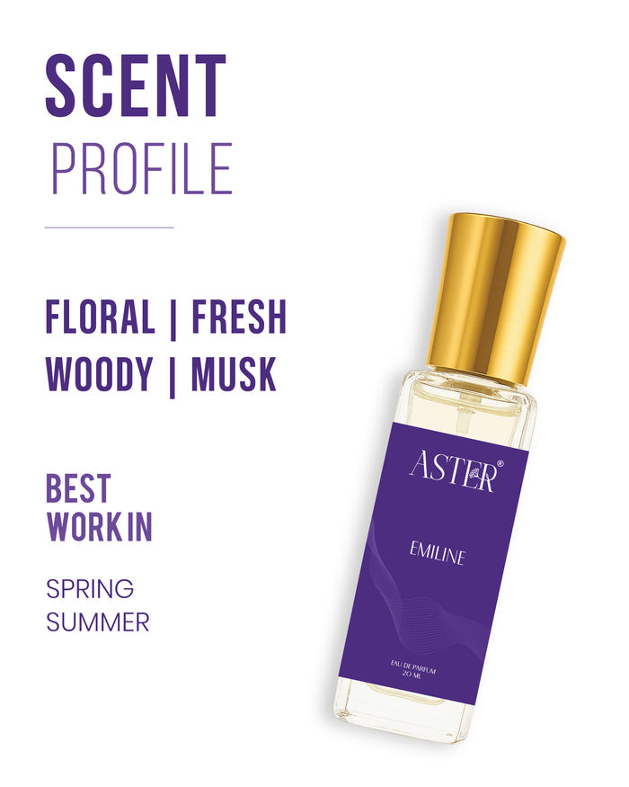 Four 20ml bottles of women's perfume in a collection set.